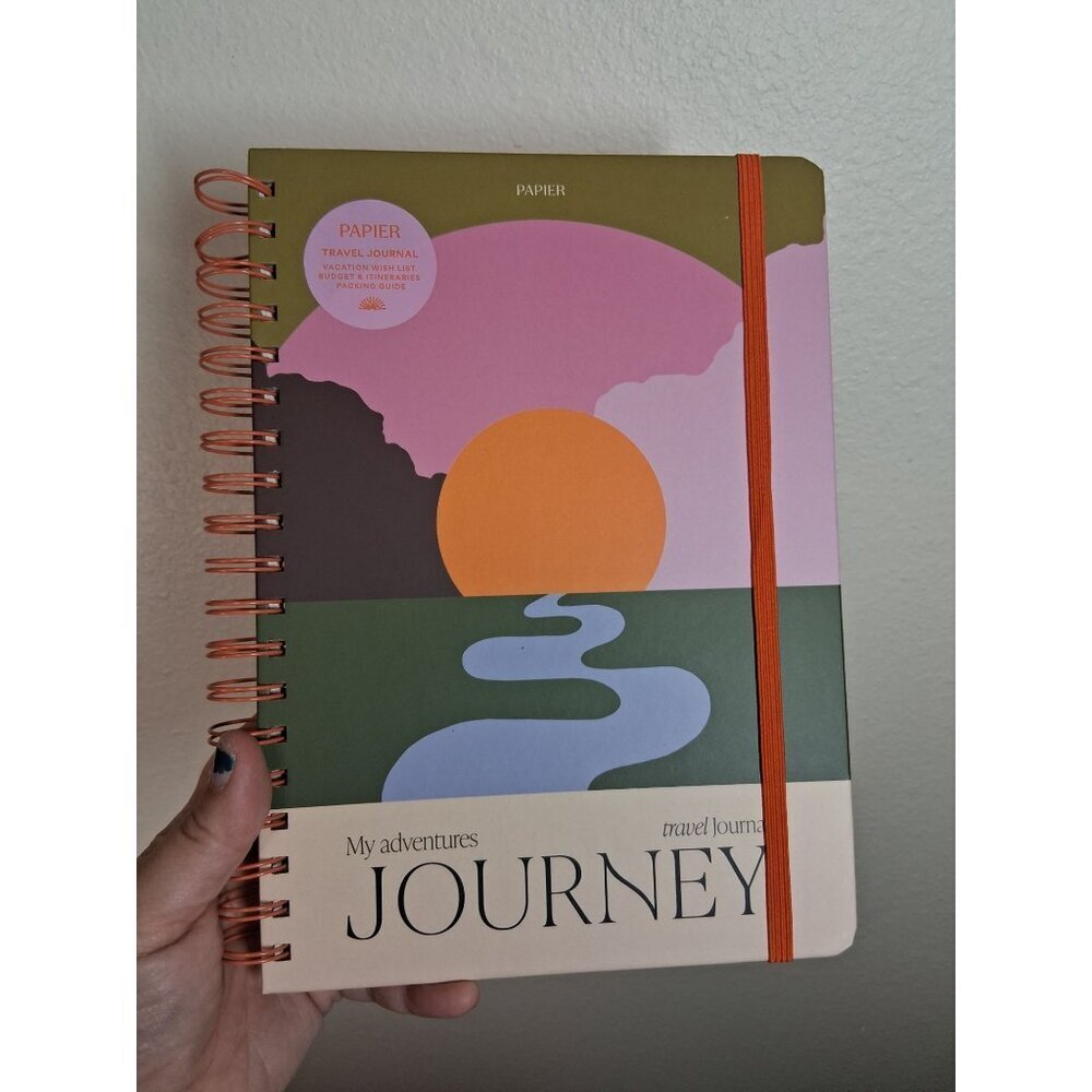 NWT My Adventures Travel Journal Notebook Spiral Bound Stationary Plan Keepsake